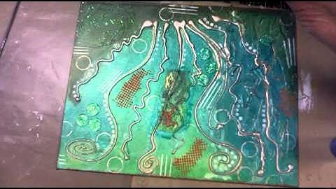 Mixed Media Canvas Board -- PART 5 - Patti Tolley Parrish - Inky Obsessions