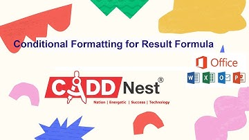 CADD NEST || RT NAGAR || Conditional Formatting for Result Formula || KANTHARAJ N