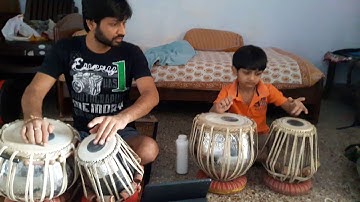 Tabla basic Lesson to my 6 year old Kid