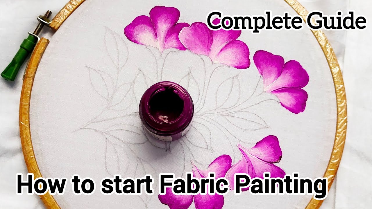 How to Start Fabric Painting 👩‍🎨 Complete Guide  Online Painting Class Day 10