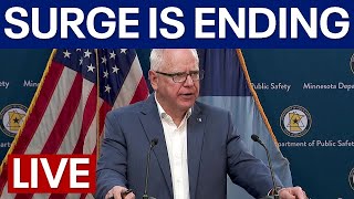 LIVE | Gov. Walz to react to ICE surge in MN ending