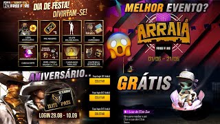 GARENA VAI DAR 2 CUBO E NOVO PET DE GRAÇA, 4° EVENTO DE ANIVERSÁRIO, NOVA CAIXA E MAIS - FREE FIRE