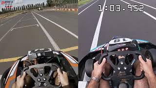 Hot lap comparison Gokart Stadion Kecskemét RT10  SR5