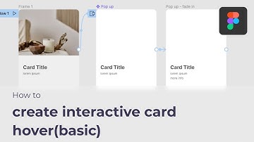 Figma - How to create basic interactive card hover
