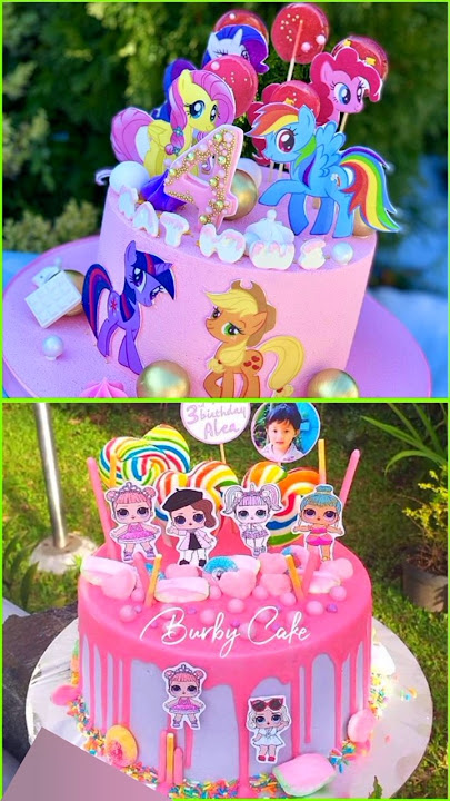 Pilih kue cantik🥳KUDA PONI apa LOL  #kueulangtahun #kudaponi #lol