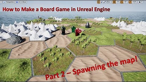 How to make a HexTile Board Game in Unreal Engine - Part 2 - Spawning in the map