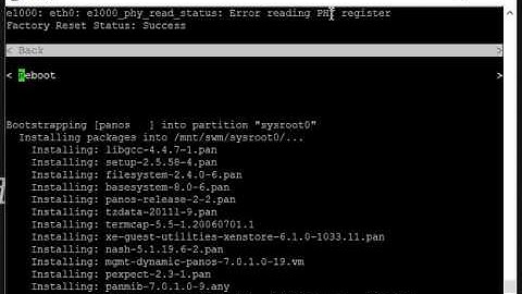 How to perform a Factory Reset a Palo Alto Networks Device