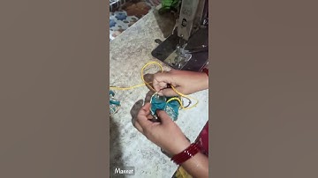 Easy latken making tutorial || how to make fabric flower latkan || #shorts