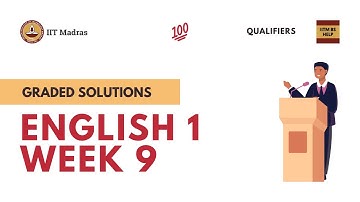 English 1 Week 9  Graded Solutions | IITM BS Data Science Degree Qualifiers