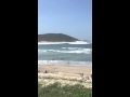 Tsunami size waves at fingal bay