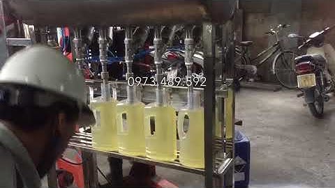 Máy chiết nước rửa bát, nước giặt, nước lau sàn