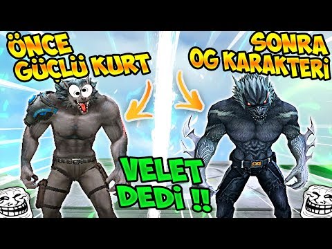 ÖNCE GÜÇLÜ ALDIM VELET DEDİ SONRA OG KARAKTERİ ALIP TROLLEDİM !! WOLFTEAM