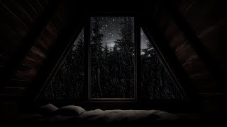Sleep Quickly in 3 Minutes due to Listen to Rain Sound in Forest - Heavy Rain Sound on Window