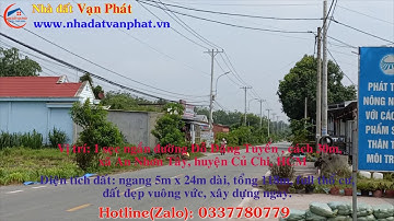 Lô đất mt đường Bê Tông, 1 sẹc ngắn Đỗ Đăng Tuyển, dt 118,4m, full thổ cư, xã An Nhơn Tây, CC, HCM