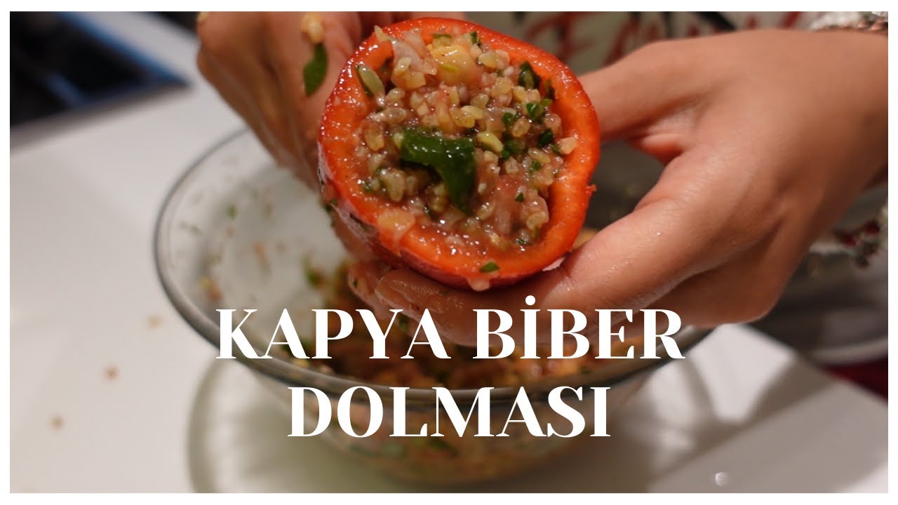 Vejetaryen Kapya Biber Dolması | Pratik Yemek Tarifleri Vejetaryen Kapya Biber Dolması | Pratik Yemek Tarifleri