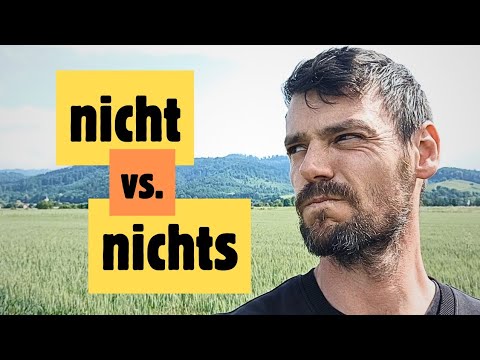 Ein kleiner Unterschied! | NICHT vs. NICHTS | Learn German A2/B1