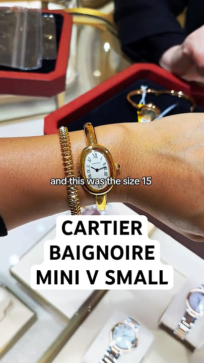 CARTIER BAIGNOIRE WATCH MINI v. SMALL TRY ON & NEW TRINITY WILD COLLECTION 🐆