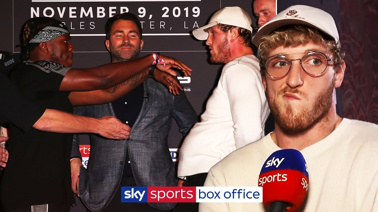 Logan Paul rewatches KSI's SHOVE and reacts to heated final press conference!