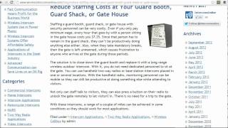 Reduce Costs at a Guard Shack or Gate House - 888-298-9489