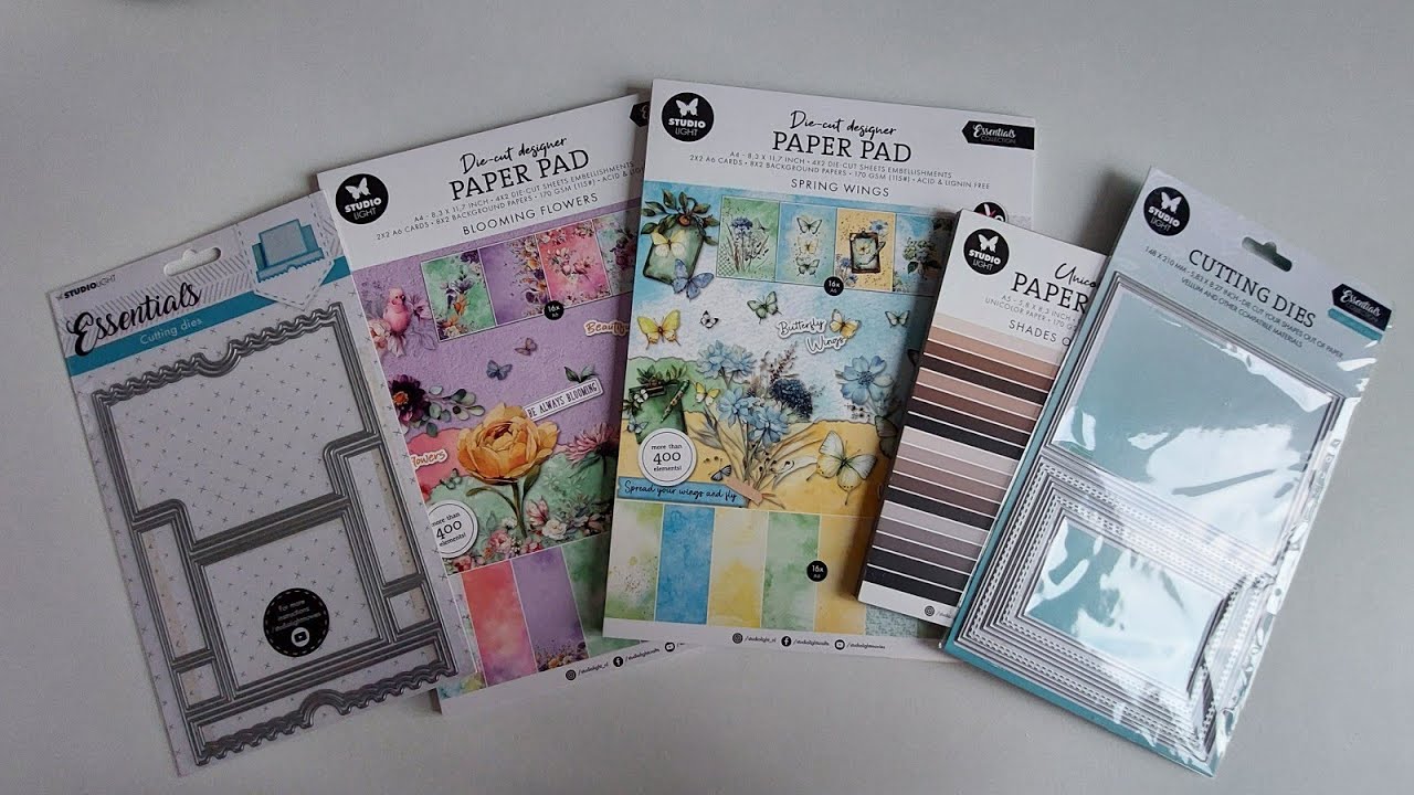 Live 2-2-26 Kaartjes maken met die-cut designer paper pad van Studiolight 