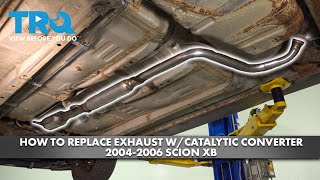 How to Replace Exhaust Pipe with Catalytic Converter 2004-2006 Scion XB