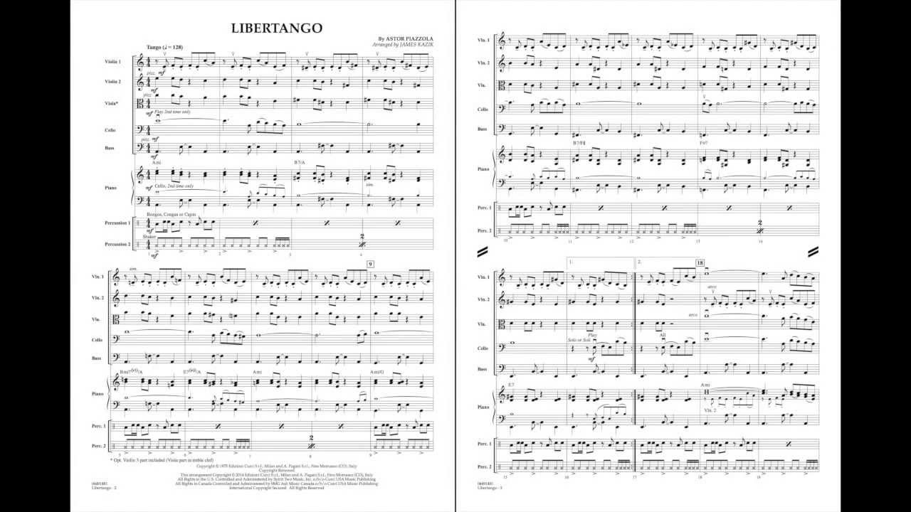 Libertango by Astor Piazzolla/arr. James Kazik - YouTube