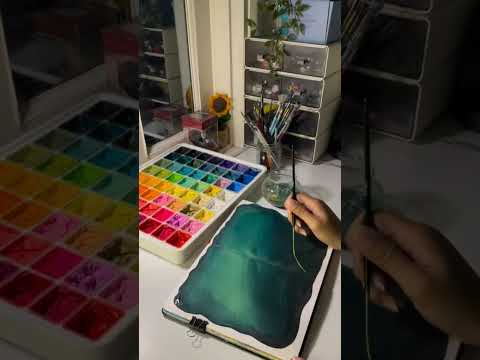 استمتع بتجربة رسم رائعه مع الوان الجواش كريمية القوام  ادوات رسم جواش غواش 