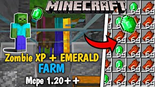 ZOMBIE XP + UNLIMITED EMERALD FARM Mcpe 1.20++ (FOR ALL VERSIONS)