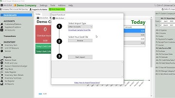 How to Import Other Accounts from Excel in Book Keeper Windows [ENG]