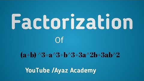 Factorization Type Formula with Example Method 9th Class