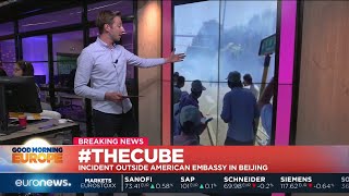 #TheCube | Incident outside American Embassy in Beijing