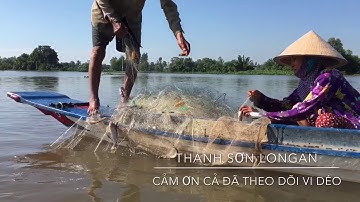 Về sông vàm cỏ đông dăng lưới dính cá đã luôn