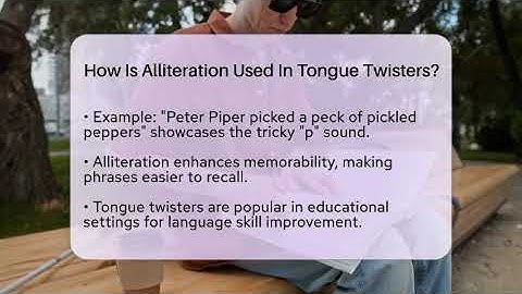 How Is Alliteration Used In Tongue Twisters? - The Language Library