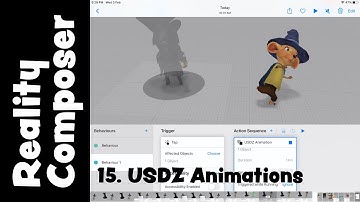 Augmented Reality USDZ animations in Reality Composer