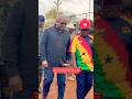 Prz. Mahama arrives at his former school GHANASCO), Tamale, to inspect ongoing projects