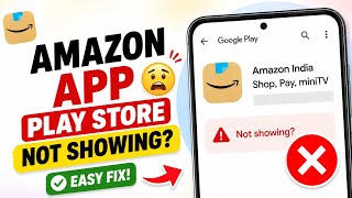 Amazon app not showing in Play Store | your device isn't compatible with this version problem fixed screenshot 5