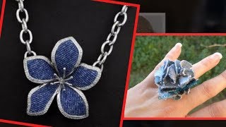 How to Make Recycled Denim Jewelry Tutorials