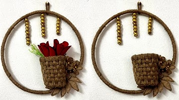 Jute Wallhanging Idea😍 / Best out of waste material / Hamna Nadeem