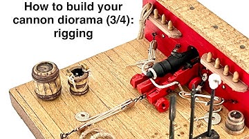 Building a Cannon Diorama – Part 3: How I did the rigging