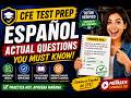 CFE Test Prep Español Actual Questions You Must Know#cfeexamprep #examprep #tutorverified
