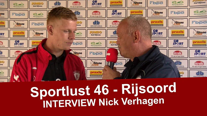 Interview Nick Verhagen Sportlust '46 - Rijsoord