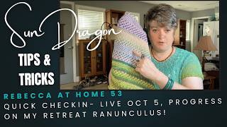 Rebecca at home 53: Quick Checkin- Live on October 5, progress update on my Retreat Ranunculus!