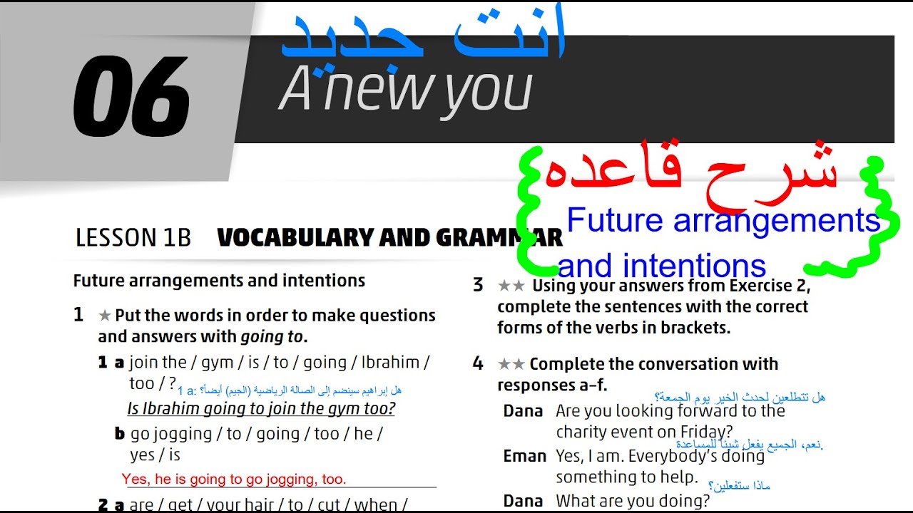 الصف التاسع انجليزي ( الفصل الثاني )  كتاب التمارين صفحه 4 المنهاج الجديد Jordan High Note