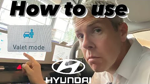 How to use Valet Mode on Hyundai BlueLink screen #valetmode #bluelink #howto