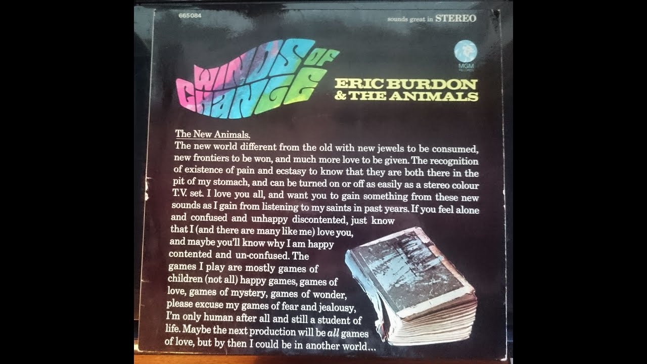 "PAINT IT BLACK" ERIC BURDON & THE ANIMALS MGM LP 665084 P.1967 GER