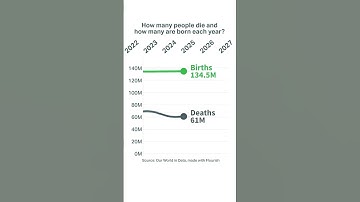 Annual birth and death rates from 1950 to 2100 – an animation