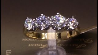 #84728 | T1.22ct | Four Stone Round Brilliant Diamond Ring | Set in 18ct Yellow Gold