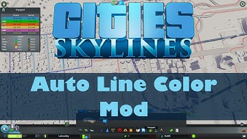 Cities: Skylines Mods #8 - Auto Line Color Mod