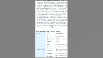 Vivo V29: A Glimpse into the Future of Smartphone Innovation(Short)