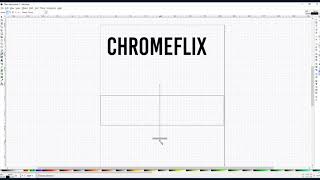 Logo For ChromeFlix using Inkscape (featuring dafont.com & coolors.co)